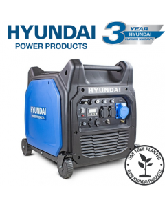 Hyundai 6600W/6.6kW Remote Electric Start Petrol Portable Inverter Generator  HY6500SEi