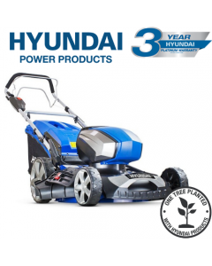 Hyundai 18"/45cm Cordless 80v Lithium-Ion Battery Self Propelled Lawnmower with Battery and Charger  HYM80Li460SP